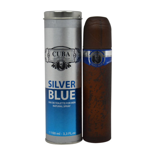 CUBA SILVER BLUE MEN 3.4 OZ. EDT SP