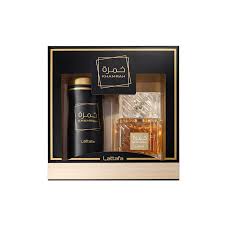 SET LATTAFA KHAMRAH MEN ( 2 PC) 3.4 OZ EDP SP / 6.76 OZ BODY SPRAY