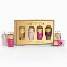 SET LE CHAMEAU ARABIA POUR FEMME ( 4 PC )MADAME,HAYA,HAYA CRUSH,BON VOYAGE 0.845 OZ EDP SP